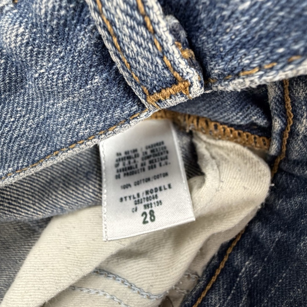 GUESS Womens Daredevil Boot Low Rise Stretch Denim Blue Jeans Y2K | Size 28 - Picture 3 of 8